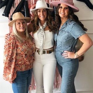 Denim Jumpsuit. Perfect for a country concert, trip to Nashville. Worn once